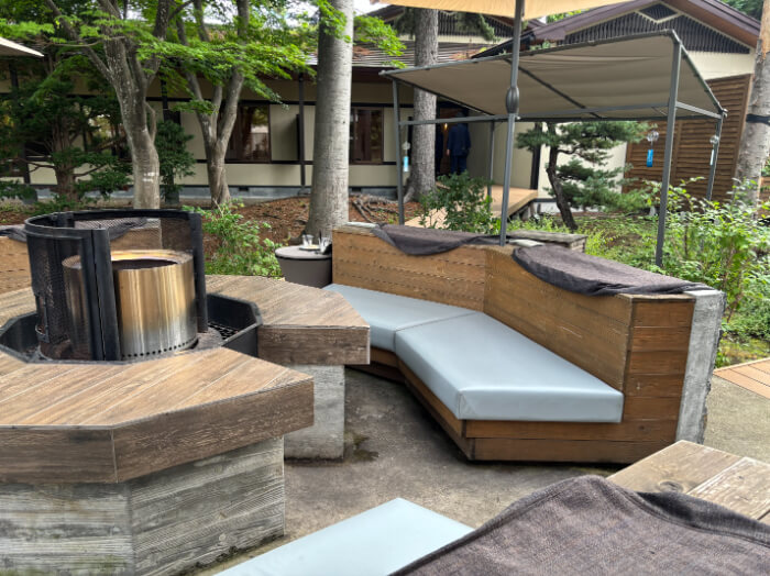 花音カフェテラス席