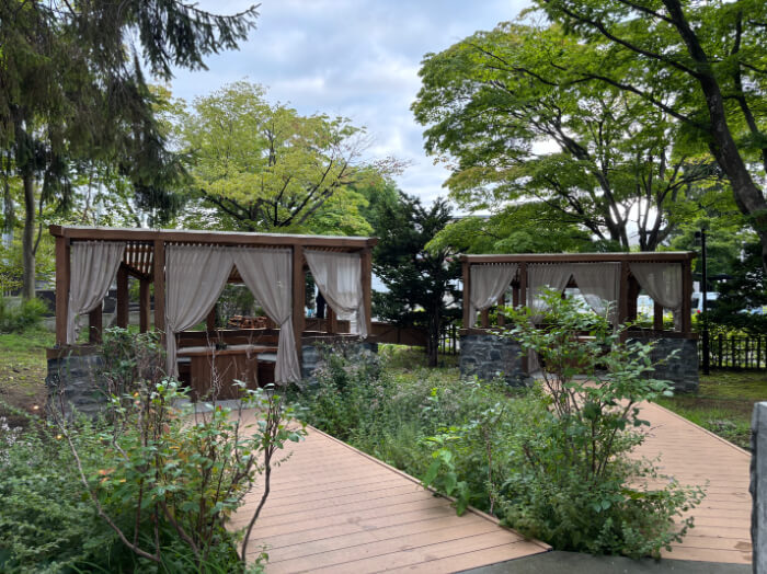 花音カフェテラス席