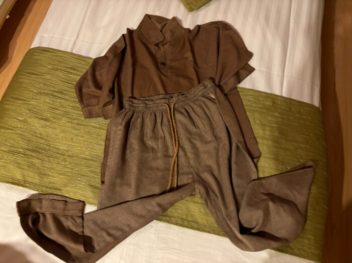 セパレートタイプのナイトウェア。